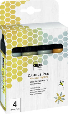 Kreul Candle wax pens Sets - Glamour Lighting - 4 pennen - Voks og efterbehandling