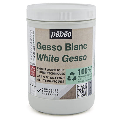 Pebeo Studio Green Gesso - White - 945 ml