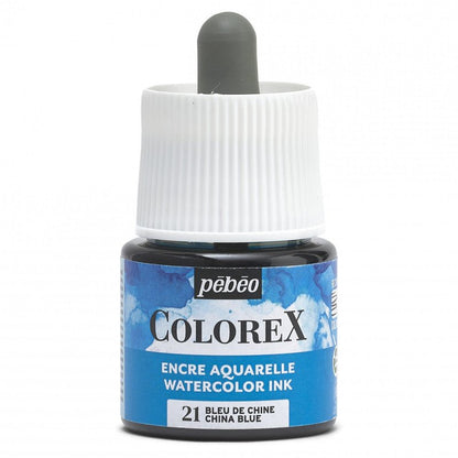 Pebeo Colorex Watercolour ink 45 ml - 21 - Chinese blu - Inchiostro