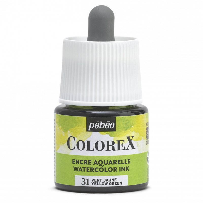 Pebeo Colorex Watercolour ink 45 ml - 31 - giallo verde - Inchiostro