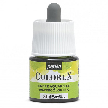 Pebeo Colorex Watercolour ink 45 ml - 31 - giallo verde - Inchiostro