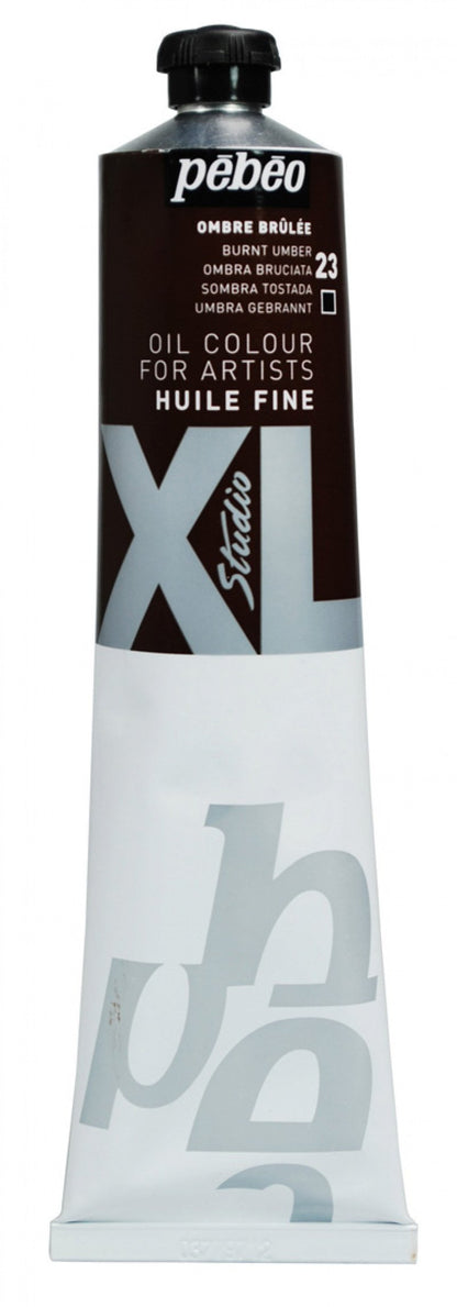 Pebeo Studio XL Oil paint 200 ml - 23 - Burnt umbra - Oliemaling