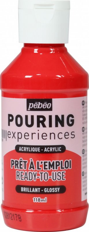 Pebeo Pouring Experiences Glanzend Acryl 118 ml - Magenta