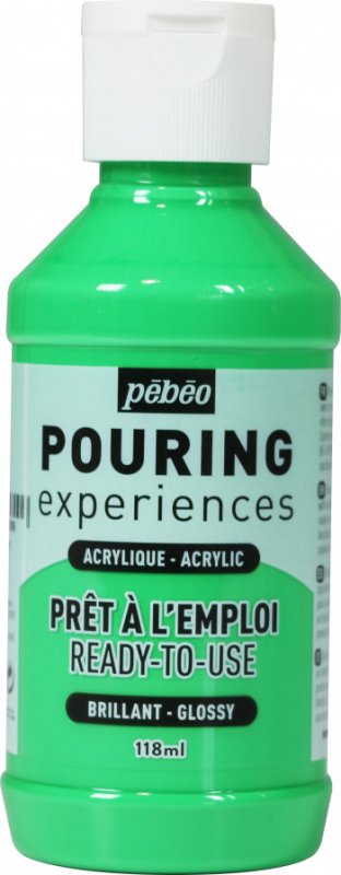 Pebeo Pouring Experiences Glanzend Acryl 118 ml - Bright Green
