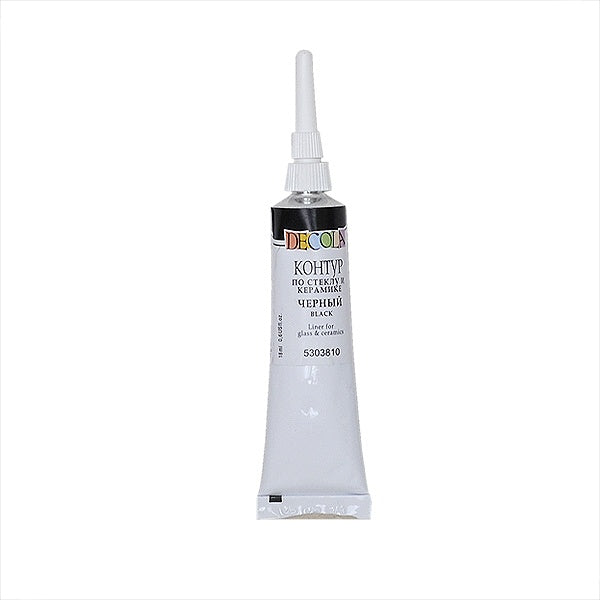 Decola Ceramic & Glass Outliner 18 ml. - Black - Glas- og porcelænsmaling