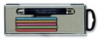 KOH-i-NOOR Black Versatil Clutch Leadholder Set 5.6 mm - Lyijykynat
