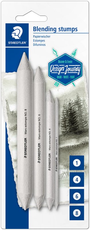 Staedtler Set van 4 Doezelaars Maten 1, 4, 6, 8.