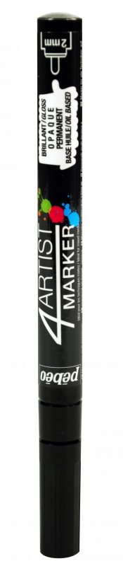 Pebeo 4Artist Oil Marker 2 mm - sort - Oliemaling