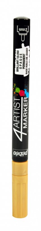 Pebeo 4Artist Oil Marker 2 mm - guld - Oliemaling