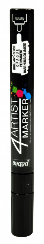 Pebeo 4Artist Oil Marker 4 mm - sort - Oliemaling