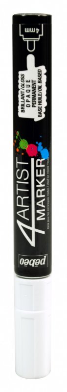Pebeo 4Artist Oil Marker 4 mm - hvid - Oliemaling
