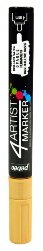 Pebeo 4Artist Oil Marker 4 mm - guld - Oliemaling