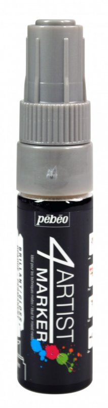 Pebeo 4Artist Oil Marker 8 mm - sølv - Oliemaling