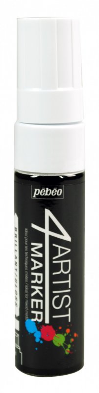 Pebeo 4Artist Oil Marker 15 mm - hvid - Oliemaling