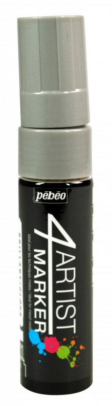 Pebeo 4Artist Oil Marker 15 mm - sølv - Oliemaling