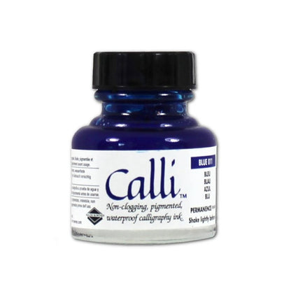 Daler-Rowney Calligraphy Ink 29.5 ml - blå - Blæk