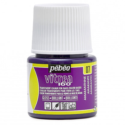 Pebeo Vitrea 160 Glasfärg 45 ml Glanzend - 07 - Amarant - Glas- och porslinsfärg