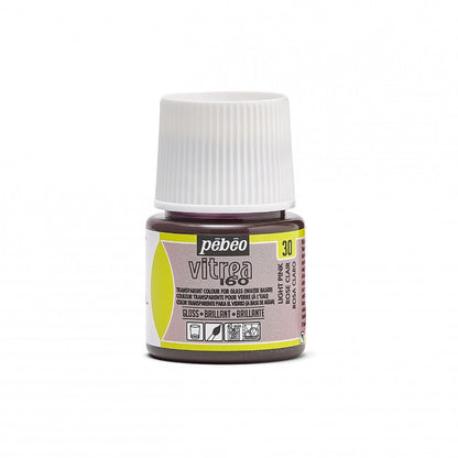 Pebeo Vitrea 160 Glasfärg 45 ml Glanzend - 30 - Lichtroze - Glas- och porslinsfärg