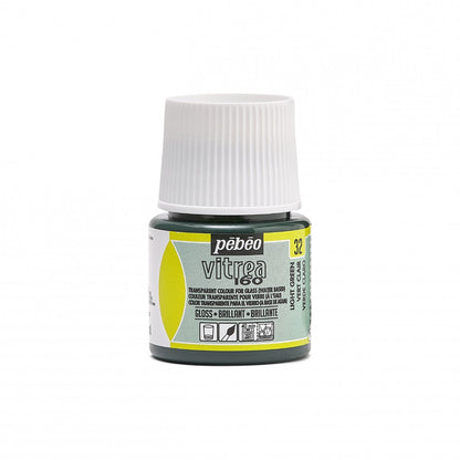 Pebeo Vitrea 160 Glasfärg 45 ml Glanzend - 32 - ljus grön - Glas- och porslinsfärg
