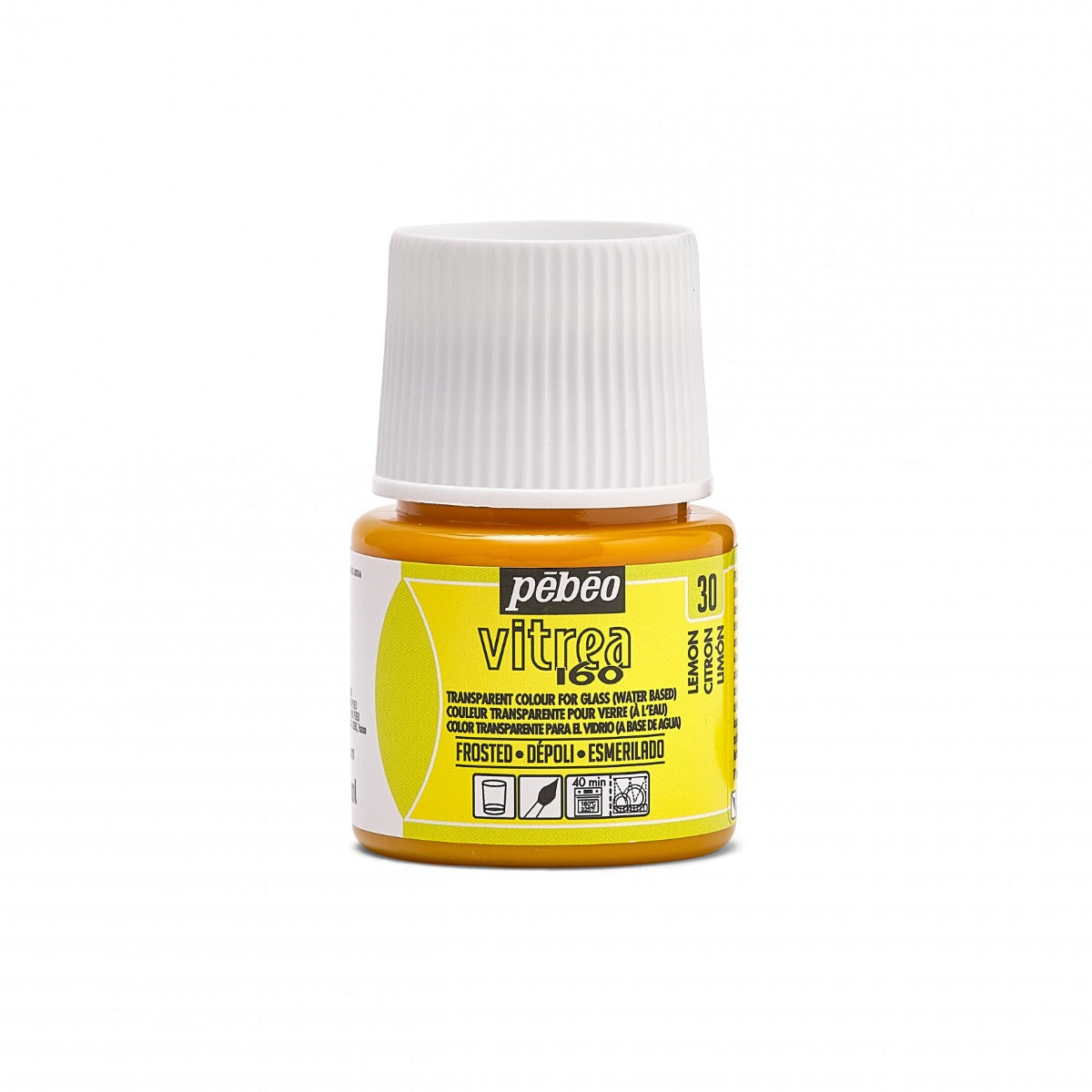 Pebeo Vitrea 160 Matglas Glasverf 45 ml - 30 - Citroen Dépoli