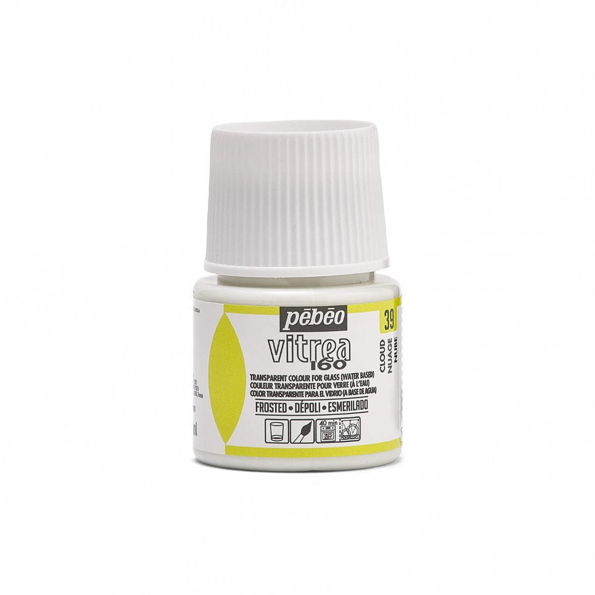 Pebeo Vitrea 160 Matglas Glasverf 45 ml - 39 - Wolk Matglas