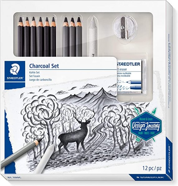 Staedtler Mixed charcoal pencil set, 12 pieces - Set regalo per artisti