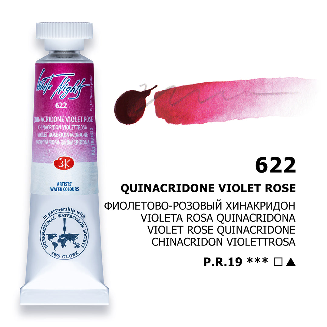 White Nights Watercolour Tube 10 ml - Quinacridone violetto rosa - Acquerelli