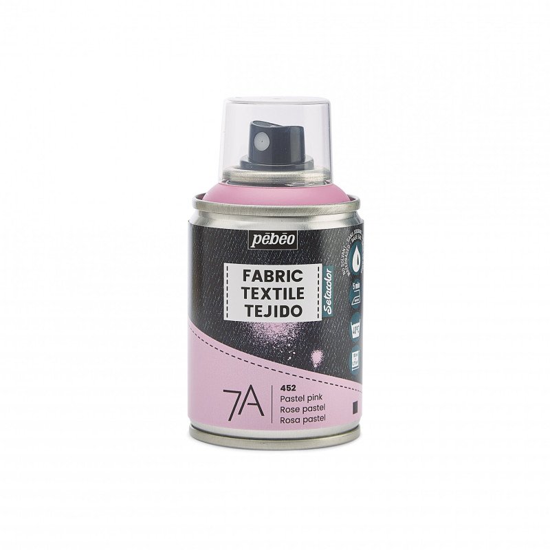 Pebeo 7A Textielspray 100 ml - Pastelroze - Colori per tessuti