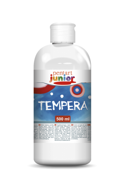 Pentart Tempera paint 500 ml - bianco - Gouache e tempera