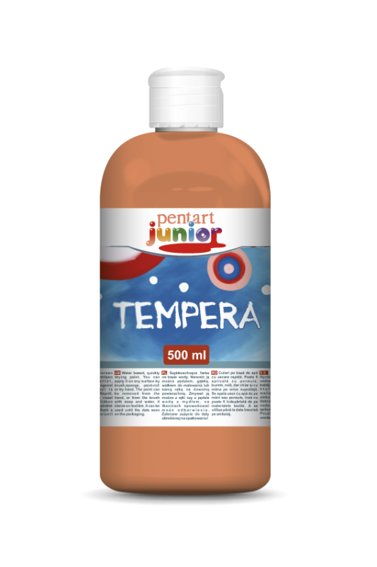 Pentart Tempera paint 500 ml - arancione - Gouache e tempera