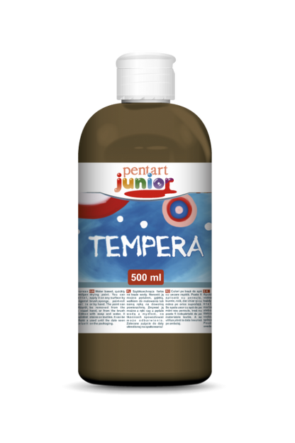 Pentart Tempera paint 500 ml - marrone - Gouache e tempera
