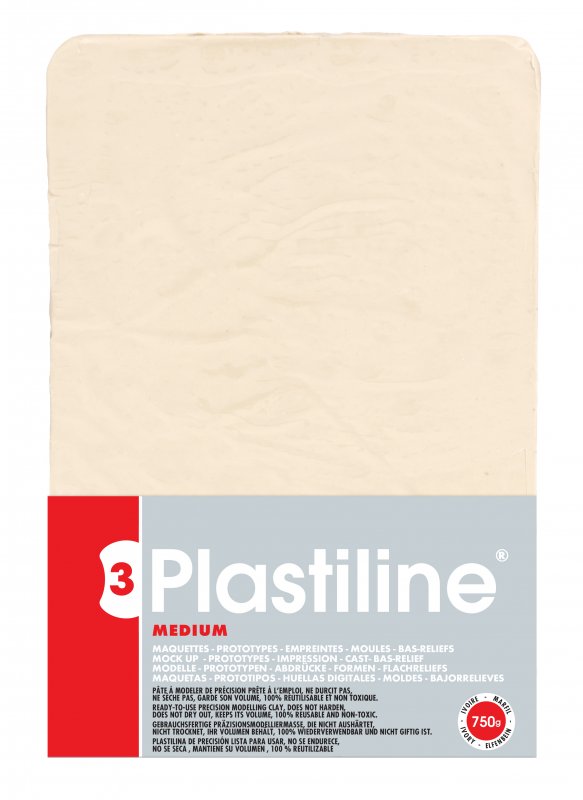 Plastiline Hardheid 55 Medium Boetseerklei 750 g