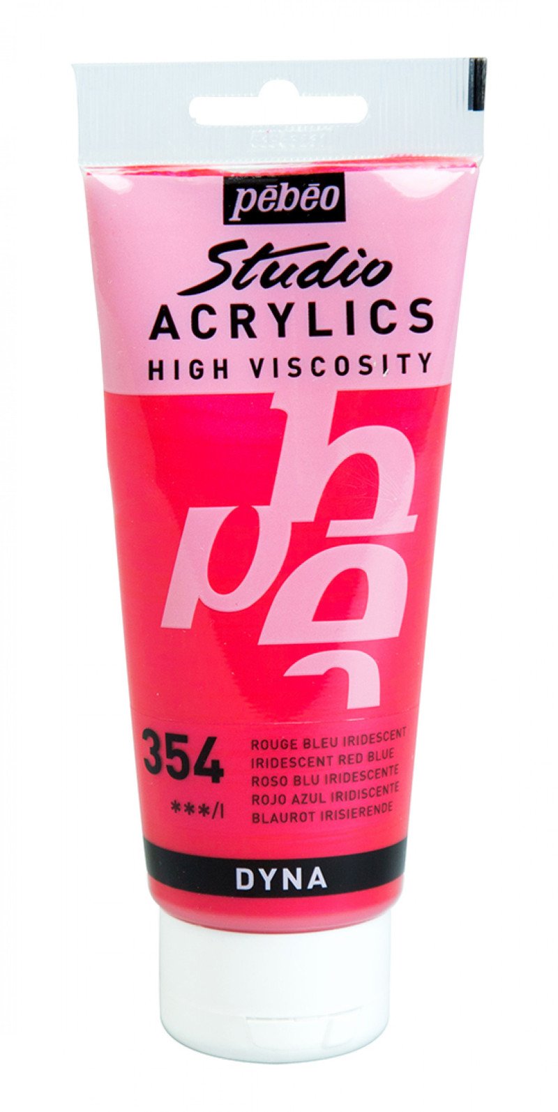 Pebeo Studio Acrylic paint 100 ml - 354 - röd-blå skimrande - Akrylfärg