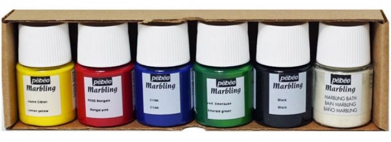 Pebeo Marbling Initiation Set 6 x 20 ml.