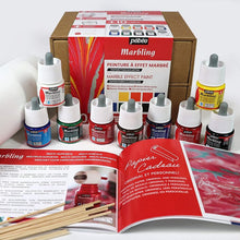 Pebeo Marbling Workbox Set 9 x 45 ml - Effektmaling