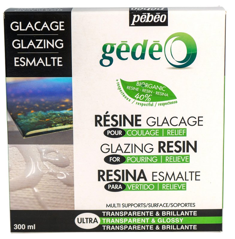 Pebeo Gédéo Bio Glazing Resin 300 ml - Muotoilu ja kuvanveisto