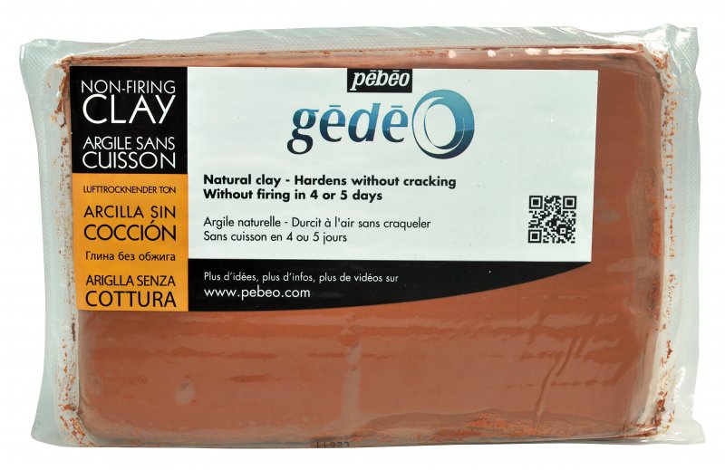 Pebeo Gédéo Air-hardening modelling clay 1,5 kg - rød - Modellering og skulptur