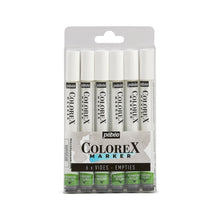 Pebeo Colorex Marker Accessoires - Hervulbare lege markers - 6-pak - Tuscher og markers