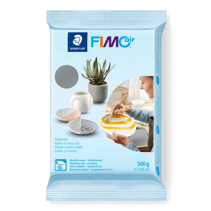 FIMO Air Basic Air-drying modelling clay - 500 g - harmaa - Muotoilu ja kuvanveisto