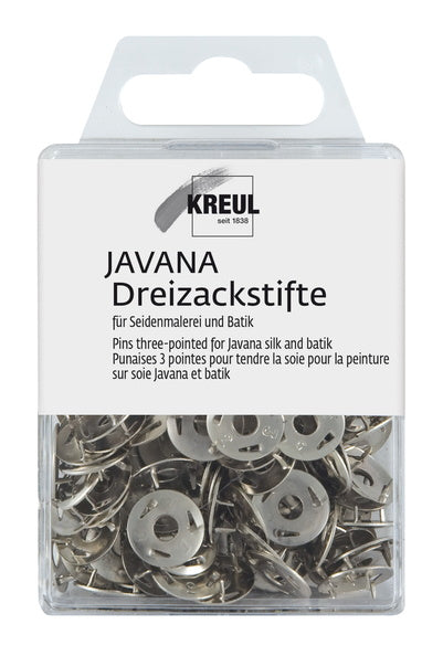 Kreul Javana Zijde Opspanaccessoires - Driepuntspunaises - 50 stk. - Tekstilmaling