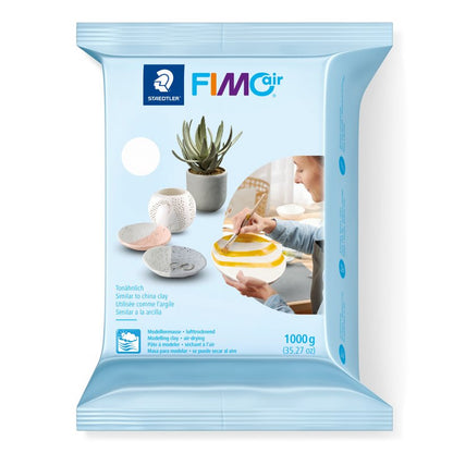 FIMO Air Basic Air-drying modelling clay - 1 kg - valkoinen - Muotoilu ja kuvanveisto