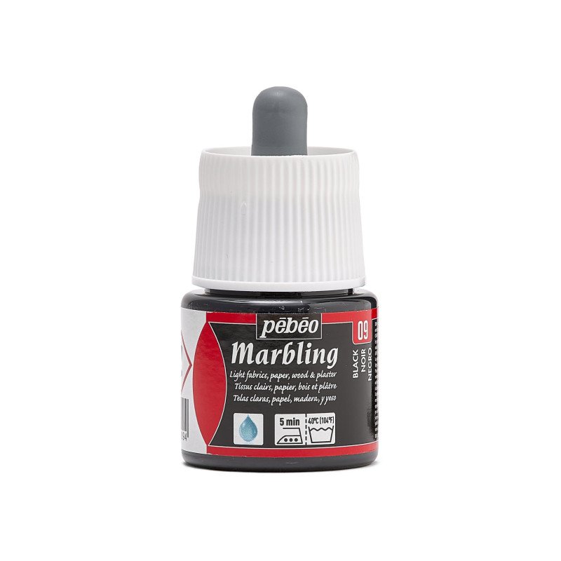 Pebeo Marbling Ink 45 ml - sort - Effektmaling
