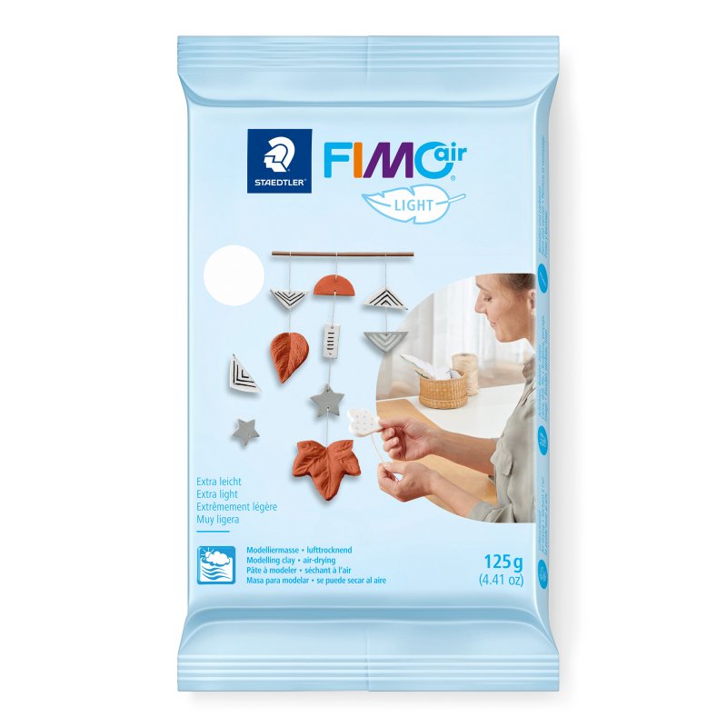 FIMO Air Light Air-drying modelling clay - 125 g - hvid - Modellering og skulptur