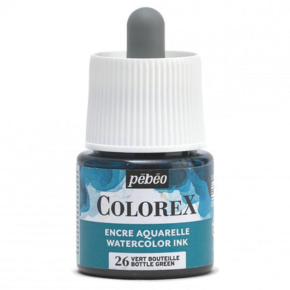 Pebeo Colorex Watercolour ink 45 ml - 26 - Bottle verde - Inchiostro