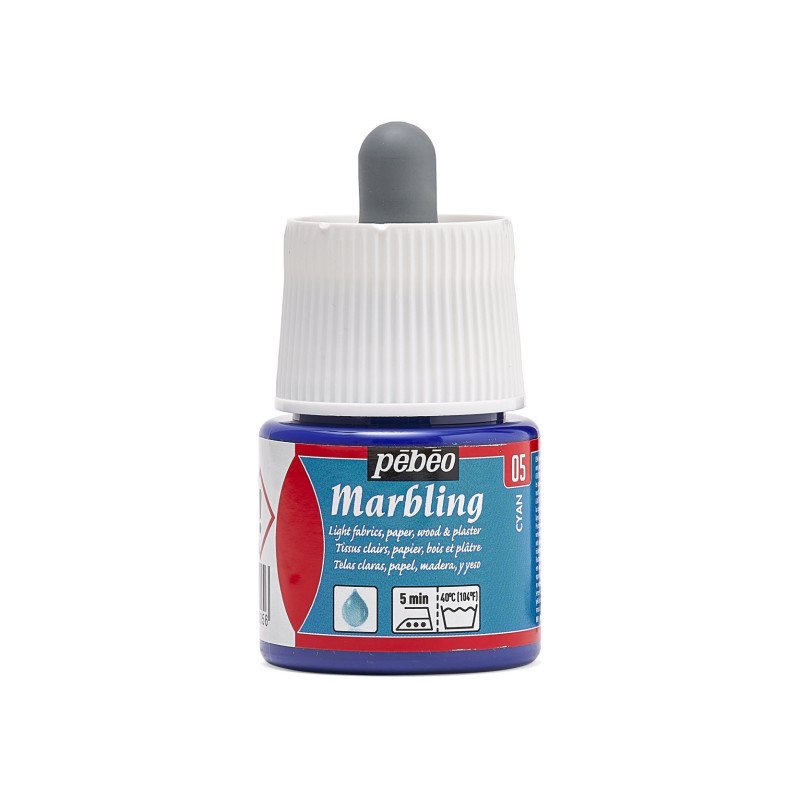 Pebeo Marbling Ink 45 ml - Cyan - Effektmaling