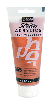 Pebeo Studio Acrylic paint 100 ml - 357 - skimrande blå grön - Akrylfärg