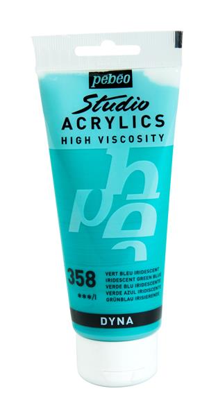Pebeo Studio Acrylic paint 100 ml - 360 - blå-svart skimrande - Akrylfärg