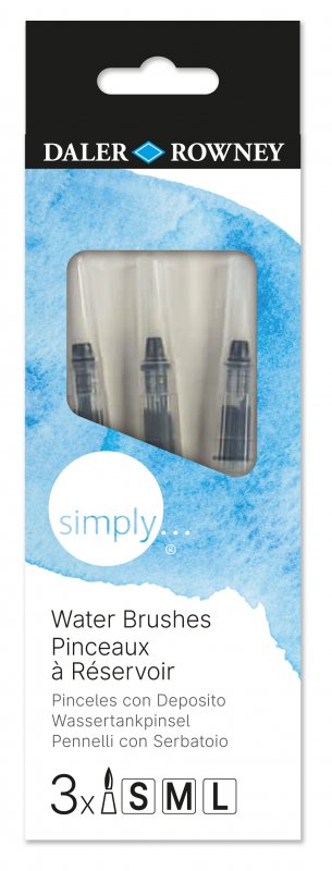 Daler-Rowney Simply Water brush Set Round - 3 pieces