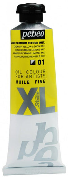 Pebeo Studio XL Oil paint 37 ml - 01 - Citroen kadmium gul nuance - Oliemaling