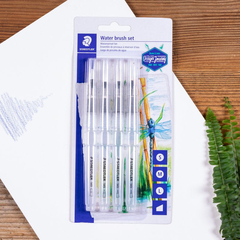 Staedtler Waterpenseel Blister - 4 stuks